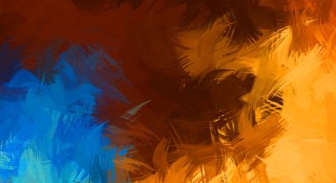 Renkli fırça darbelerinin soyut arkaplanı. fırçalanmış canlı duvar kağıdı. resmedilmiş sanat eseri. Eşsiz ve yaratıcı illüstrasyon.