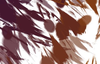 Renkli fırça darbelerinin 2B çizimi. Dekoratif doku resmi. Canlı boya desenli arka plan. Kaotik fırça darbeleri resim.