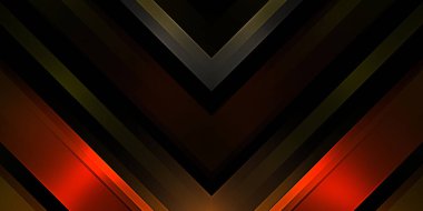 Soyut parlayan geometrik ışıklar arka planda. Fraktal simetrik grafik çizimi. Parıldayan ve parıldayan çubukları kesiştir.