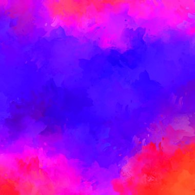 Duvar sanatı Eşsiz ve yaratıcı illüstrasyon. Fırça darbesi ile boyanmış. Renkli fırça darbelerinin soyut arkaplanı. Fırçalanmış canlı duvar kâğıdı. Boyalı sanatsal yaratım.