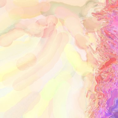 El yapımı sürreal soyut desenli suluboya. Modern sanatsal resim. 2D çizim. Arkaplan boyası karışımı. Yaratıcı duvar sanatı. Çağdaş sanat.