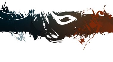 resmedilmiş sanat eseri. fırçalanmış canlı duvar kağıdı. Eşsiz ve yaratıcı illüstrasyon. Renkli fırça darbelerinin soyut arkaplanı. 