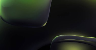 Soyut arkaplan. Değişken renk değişim dalgaları, dinamik hareketlerle. Işık dalgalarının neon renkli soyut tasarımı. Duvar kağıdı, afiş, arkaplan, kart, kitap illüstrasyonu, web sitesi.