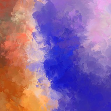 Sanatsal soyut arkaplan. Doku boyalı duvar kağıdı. Boya darbeleriyle yaratıcı bir illüstrasyon. Fırça desenli resim.