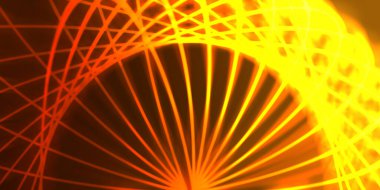 Işık dalgalarının neon renkli soyut tasarımı. Dijital arka plan ve neon ışığı parlama efekti. Parlak ışınlar duvar kağıdı.