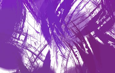 Renkli fırça darbelerinin 2B çizimi. Dekoratif doku resmi. Canlı boya desenli arka plan. Kaotik fırça darbeleri resim.