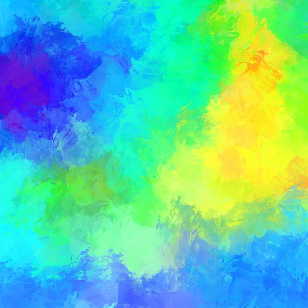 Painted Composition Vibrant Brush Strokes Textured Colorful Painting Paint Brushed — Stock Photo, Image