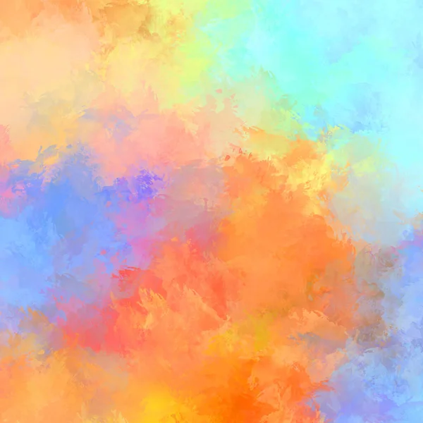 Painted Composition Vibrant Brush Strokes Textured Colorful Painting Paint Brushed — Stock Photo, Image