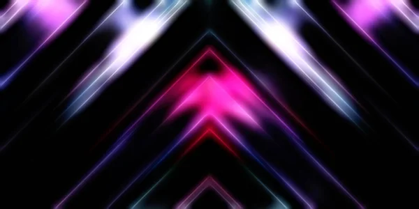 Abstract Stralende Geometrische Lichten Achtergrond Fractale Symmetrische Grafische Illustratie Intersecterende — Stockfoto