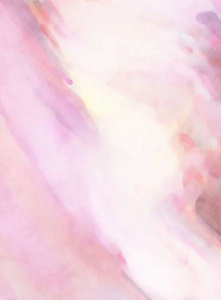 Vesiväri Abstrakti Maalaus Pastelliväreillä Pehmeä Väri Maalattu Kuva Rauhoittava Koostumus — kuvapankkivalokuva