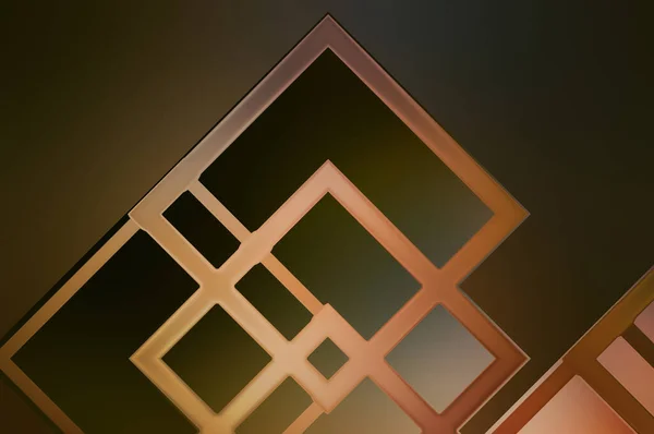 角度幾何学的抽象的背景 色幾何学模様 正方形の形のカラフルな壁紙 線形パターンを持つ現代的な光沢のある幾何学的なテクスチャ — ストック写真