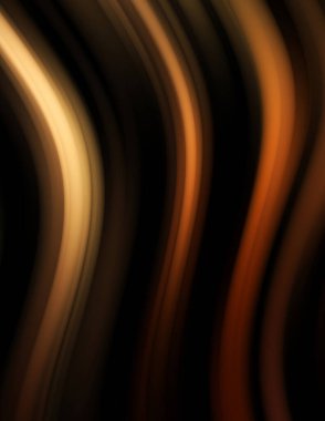 Siyah arka planda renkli düz çizgiler. Sıvı ve sıvı renkli dalgalar karanlıkta akıyor. Duvar kağıdı, afiş, arkaplan, kart, kitap, kapak, poster, afiş, broşür