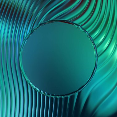 Soyut çerçeveli arkaplan. Renkli, canlı, dalgalı bir duvar kağıdı. Merkezi çerçeveli yaratıcı grafik 2d çizim. Dinamik şekilli modaya uygun sıvı örtüsü.