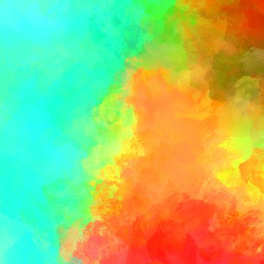 Duvar sanatı Eşsiz ve yaratıcı illüstrasyon. Fırça darbesi ile boyanmış. Renkli fırça darbelerinin soyut arkaplanı. Fırçalanmış canlı duvar kâğıdı. Boyalı sanatsal yaratım.