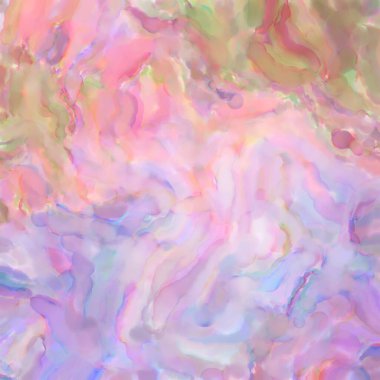 El yapımı sürreal soyut desenli suluboya. Modern sanatsal resim. 2D çizim. Arkaplan boyası karışımı. Yaratıcı duvar sanatı. Çağdaş sanat.