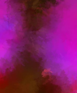 Yaratıcı soyut resim. Artistik fırça darbeleriyle donatılmış. Renkli ve canlı bir illüstrasyon. boyalı sanat.