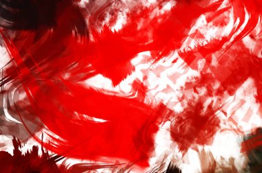 Sanatsal soyut arkaplan. Doku boyalı duvar kağıdı. Boya darbeleriyle yaratıcı bir illüstrasyon. Fırça desenli resim.