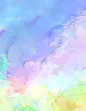 Taranmış Boyalı Soyut Arkaplan. Fırça darbesi ile boyanmış. Boya darbeleri. 2B Görüntü.