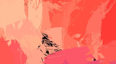 Sanatsal soyut arkaplan. Doku boyalı duvar kağıdı. Boya darbeleriyle yaratıcı bir illüstrasyon. Fırça desenli resim.