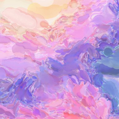 Çağdaş sanat. El işçiliğinin renkli dokusu. Modern resim. Yüzeyde suluboya vuruşlar. Sanatsal arkaplan resmi. Tablo üzerinde soyut resim. Fırça darbeleri. 