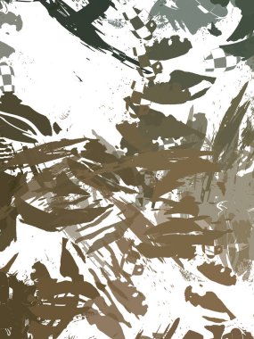 Renkli fırça darbelerinin 2B çizimi. Dekoratif doku resmi. Canlı boya desenli arka plan. Kaotik fırça darbeleri resim.