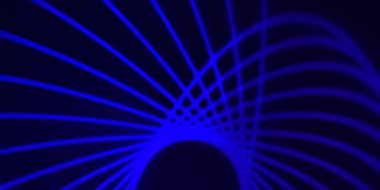 Işık dalgalarının neon renkli soyut tasarımı. Dijital arka plan ve neon ışığı parlama efekti. Parlak ışınlar duvar kağıdı.