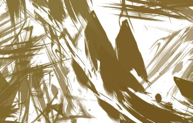 Renkli fırça darbelerinin 2B çizimi. Dekoratif doku resmi. Canlı boya desenli arka plan. Kaotik fırça darbeleri resim.