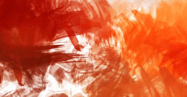 Sanatsal soyut arkaplan. Doku boyalı duvar kağıdı. Boya darbeleriyle yaratıcı bir illüstrasyon. Fırça desenli resim.