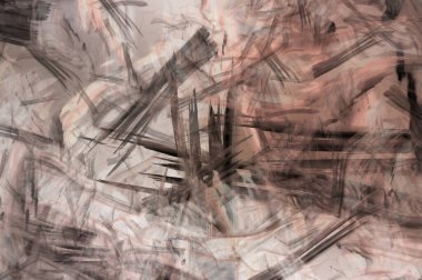 Modern sanat. Taranmış Boyalı Soyut Arkaplan. Fırça darbesi ile boyanmış. Boya darbeleri. 2B Görüntü