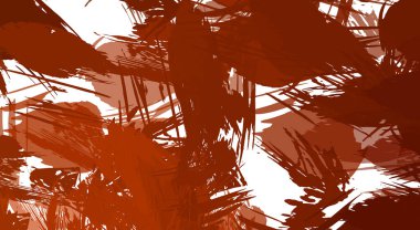 Renkli fırça darbelerinin 2B çizimi. Dekoratif doku resmi. Canlı boya desenli arka plan. Kaotik fırça darbeleri resim.