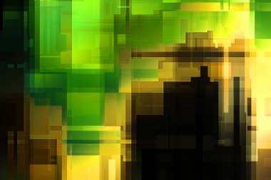 Fütürist soyut geometrik duvar kağıdı. Geometrik renkli şekiller. Dikdörtgen şekilli arka plan. Bir teknolojinin dijital illüstrasyonuName.