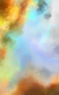 Sanatsal canlılık ve renkli duvar kağıdı. Taranmış Soyut Arkaplan. Fırça darbeli resim. 