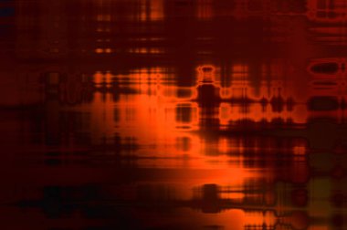 Soyut arkaplan. Yaşlanmış grunge dokusunda geometrik elementler. Farklı renk desenli grafiksel illüstrasyon.