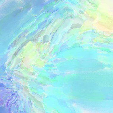 Çağdaş sanat. El işçiliğinin renkli dokusu. Modern resim. Yüzeyde suluboya vuruşlar. Sanatsal arkaplan resmi. Tablo üzerinde soyut resim. Fırça darbeleri. 