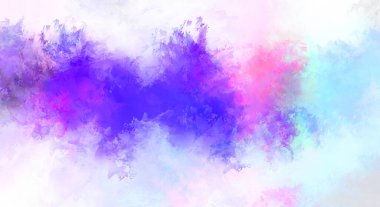 Yaratıcı soyut resim. Artistik fırça darbeleriyle donatılmış. Renkli ve canlı bir illüstrasyon. boyalı sanat.