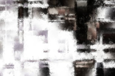 Modern sanat. Renkli çağdaş sanat eserleri. Renkli boya darbeleri. Soyut arkaplanda fırça darbeleri. Fırça boyası. Eşsiz duvar sanatı.