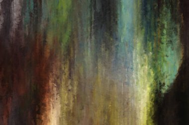 Modern sanat. Renkli çağdaş sanat eserleri. Renkli boya darbeleri. Soyut arkaplanda fırça darbeleri. Fırça boyası. Eşsiz duvar sanatı.