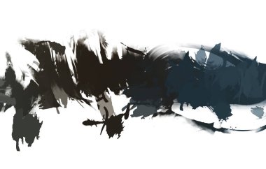 resmedilmiş sanat eseri. fırçalanmış canlı duvar kağıdı. Eşsiz ve yaratıcı illüstrasyon. Renkli fırça darbelerinin soyut arkaplanı. 