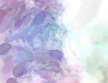 2D çizim. Sanatsal arkaplan resmi. Tablo üzerinde soyut resim. Çağdaş sanat. El yapımı resim. Renkli doku. Modern sanat eserleri. Yüzeyde suluboya fırça darbeleriyle boyama.