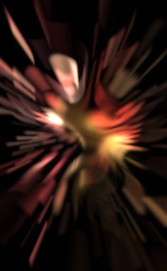 Işık parçacık izleri. Parlayan parçacıkları ve çizgileri olan ışık patlaması yıldızı. Güzel hareketli soyut ışın arkaplanı.