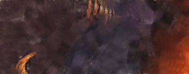 Modern sanat. Renkli çağdaş sanat eserleri. Renkli boya darbeleri. Soyut arkaplanda fırça darbeleri. fırça boyası.