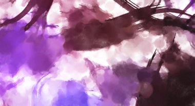 El yapımı sürreal soyut desenli suluboya. Modern sanatsal resim. 2D çizim. Arkaplan boyası karışımı. Yaratıcı duvar sanatı. Çağdaş sanat