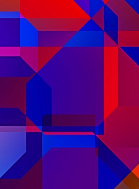 Dairesel şekillerin katmanları renkli ve canlı bir tasarım yaratıyor. Dairelerin sayısal çizimi. Gelecekçi tasarım şablonu.