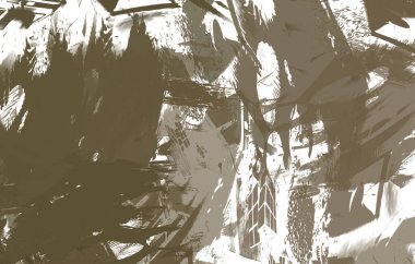 Renkli fırça darbelerinin 2B çizimi. Dekoratif doku resmi. Canlı boya desenli arka plan. Kaotik fırça darbeleri resim.