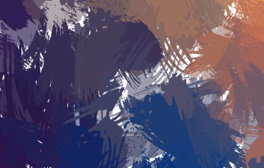 Sanatsal soyut arkaplan. Doku boyalı duvar kağıdı. Boya darbeleriyle yaratıcı bir illüstrasyon. Fırça desenli resim.