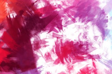 Sanatsal soyut arkaplan. Doku boyalı duvar kağıdı. Boya darbeleriyle yaratıcı bir illüstrasyon. Fırça desenli resim.