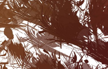 Sanatsal soyut arkaplan. Doku boyalı duvar kağıdı. Boya darbeleriyle yaratıcı bir illüstrasyon. Fırça desenli resim.