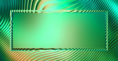 Soyut çerçeveli arkaplan. Renkli, canlı, dalgalı bir duvar kağıdı. Merkezi çerçeveli yaratıcı grafik 2d çizim. Dinamik şekilli modaya uygun sıvı örtüsü.