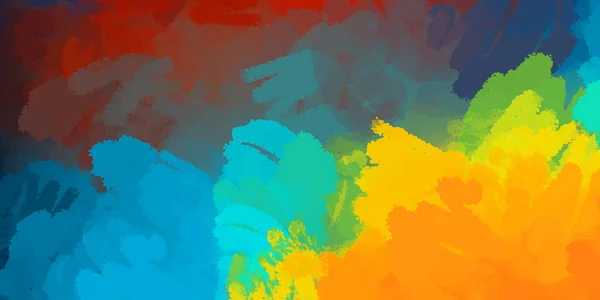 Fondo Patrón Pintura Vibrante Ilustración Pinceladas Colores Pintura Textura Decorativa — Foto de Stock