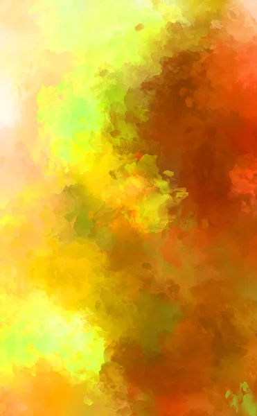 Geschilderde Compositie Met Levendige Penseelstreken Getextureerd Kleurrijk Schilderij Verf Geborsteld — Stockfoto